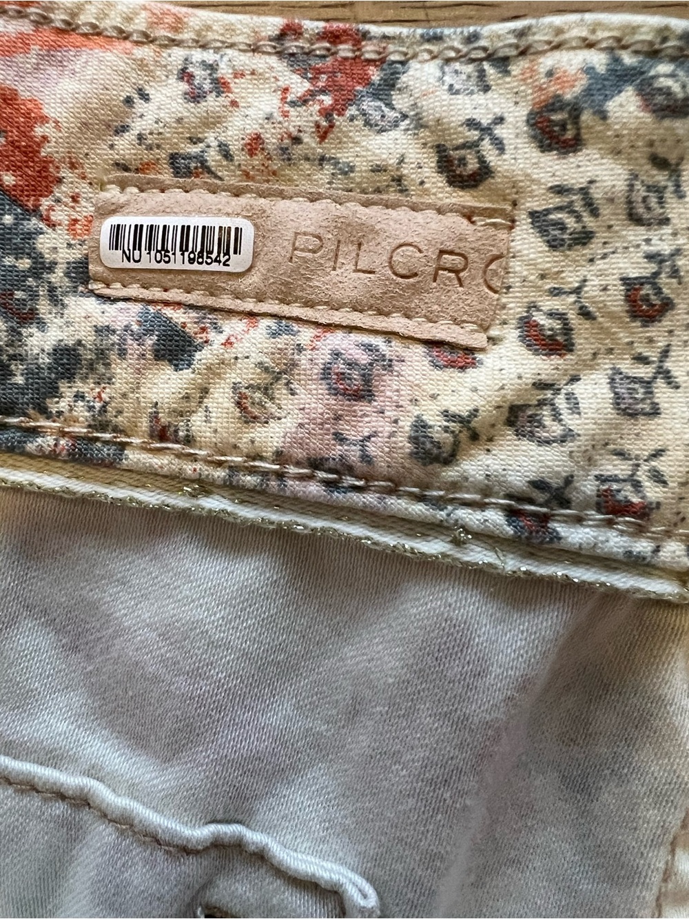 Anthropologie Pilcro Multi-Color Patchwork Fringe-Hem Jean Shorts - Picture 6 of 12